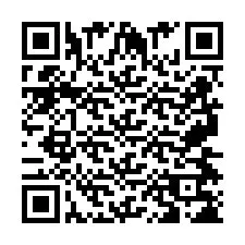 QR-code voor telefoonnummer +2697478223