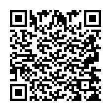 QR код за телефонен номер +2697478225