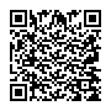 QR-код для номера телефона +2697478238