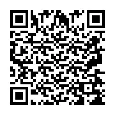 Codice QR per il numero di telefono +2697478241