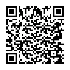 Codice QR per il numero di telefono +2697478264