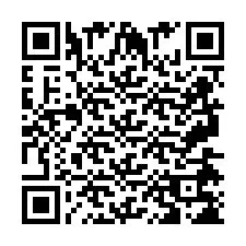 Codice QR per il numero di telefono +2697478281