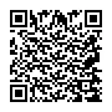 QR код за телефонен номер +2697478317