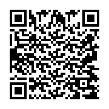 Codice QR per il numero di telefono +2697478329