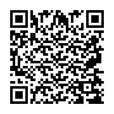 QR Code pour le numéro de téléphone +2697478343