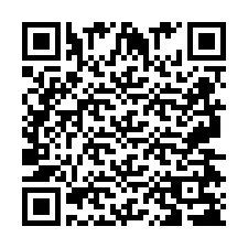 QR-code voor telefoonnummer +2697478349