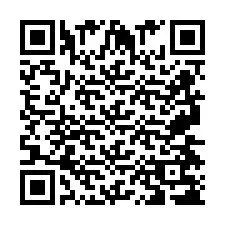 QR код за телефонен номер +2697478363