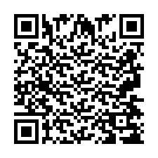 QR код за телефонен номер +2697478365