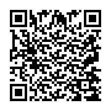 Codice QR per il numero di telefono +2697478371