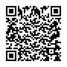 QR код за телефонен номер +2697478401