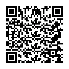 QR код за телефонен номер +2697478407