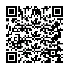 QR-code voor telefoonnummer +2697478416