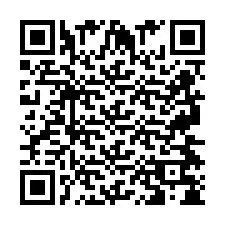 Código QR para número de teléfono +2697478422