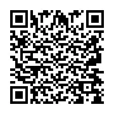 Código QR para número de telefone +2697478438