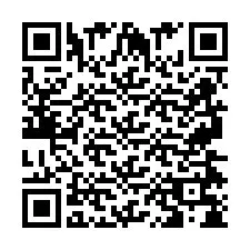 QR Code pour le numéro de téléphone +2697478446