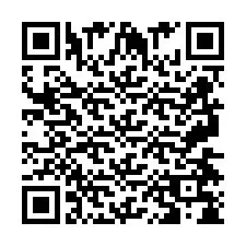 QR код за телефонен номер +2697478461