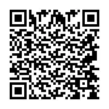 QR-Code für Telefonnummer +2697478476