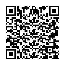 QR код за телефонен номер +2697478502