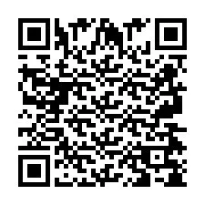 QR код за телефонен номер +2697478518