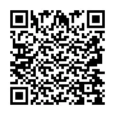 QR Code pour le numéro de téléphone +2697478568