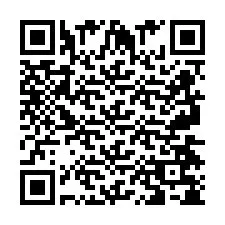 QR код за телефонен номер +2697478574