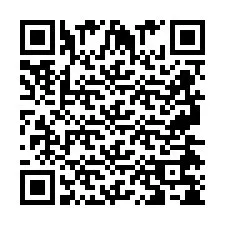 QR код за телефонен номер +2697478586