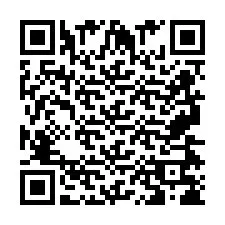 Codice QR per il numero di telefono +2697478607