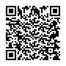 Código QR para número de telefone +2697478612