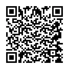 Código QR para número de telefone +2697478622