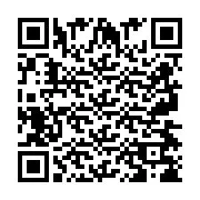 Codice QR per il numero di telefono +2697478624