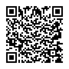 Codice QR per il numero di telefono +2697478640