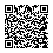 QR Code pour le numéro de téléphone +2697478648