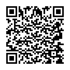 QR код за телефонен номер +2697478660