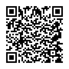 QR код за телефонен номер +2697478663