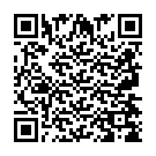 QR-code voor telefoonnummer +2697478664