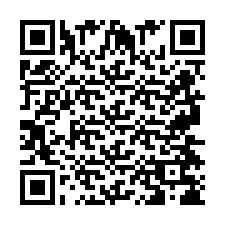 QR код за телефонен номер +2697478666