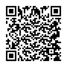 Codice QR per il numero di telefono +2697478672