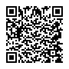 Codice QR per il numero di telefono +2697478676