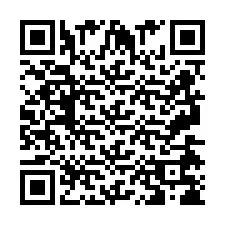 Codice QR per il numero di telefono +2697478681