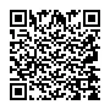 QR Code pour le numéro de téléphone +2697478698