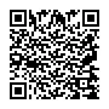 QR Code pour le numéro de téléphone +2697478703