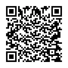 Código QR para número de teléfono +2697478709