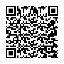 QR код за телефонен номер +2697478718