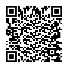 QR-koodi puhelinnumerolle +2697478736