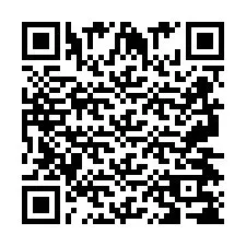 Código QR para número de telefone +2697478739