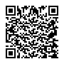 QR-код для номера телефона +2697478743