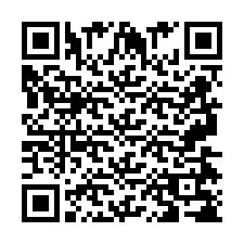 Codice QR per il numero di telefono +2697478745