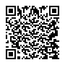 Codice QR per il numero di telefono +2697478775