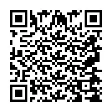 Código QR para número de teléfono +2697478783