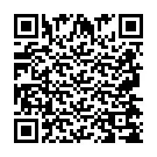 Código QR para número de telefone +2697478796